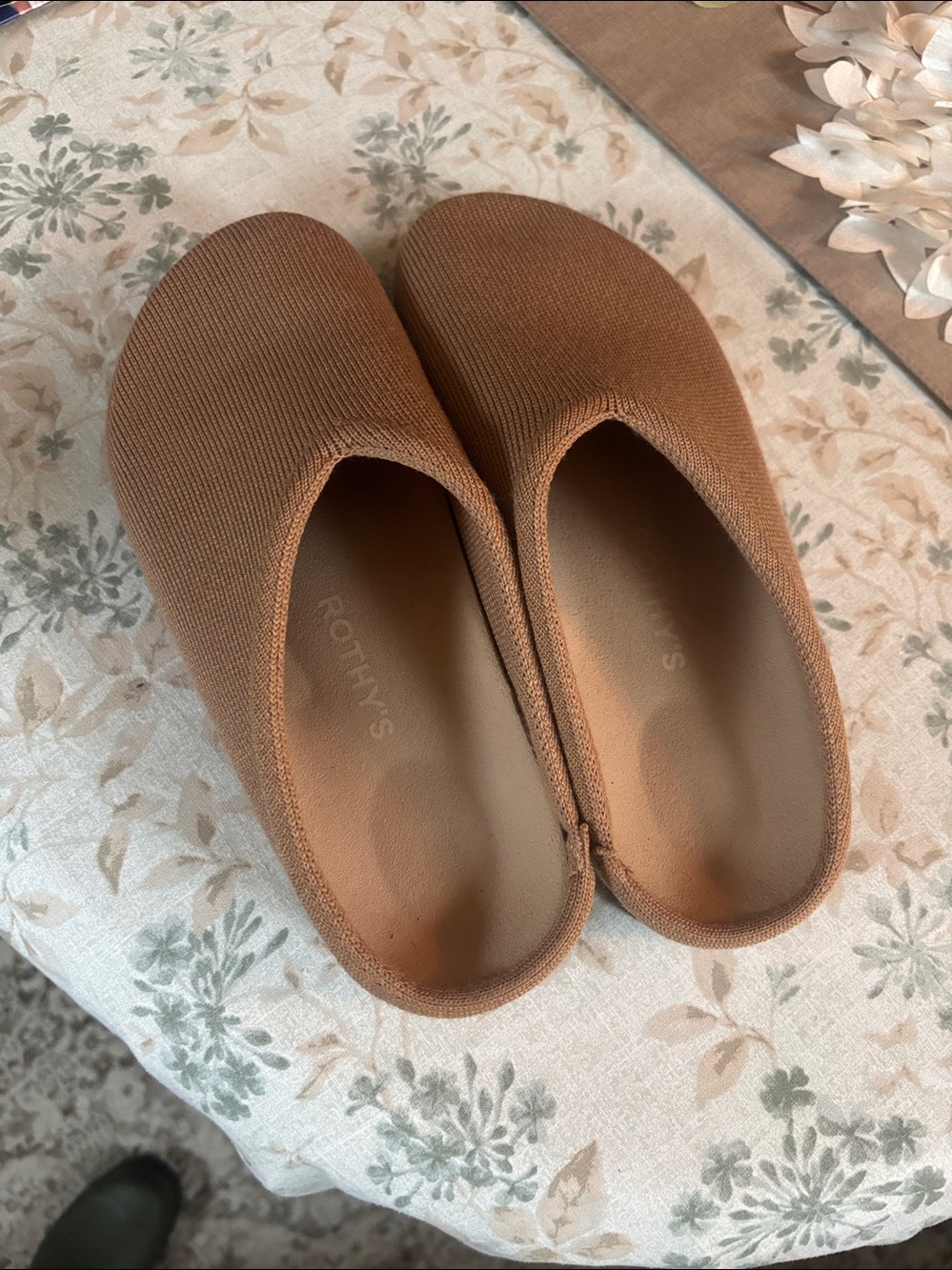 Rothy's Women's Tan Knit Slip-On Mules - Picture 4 of 4